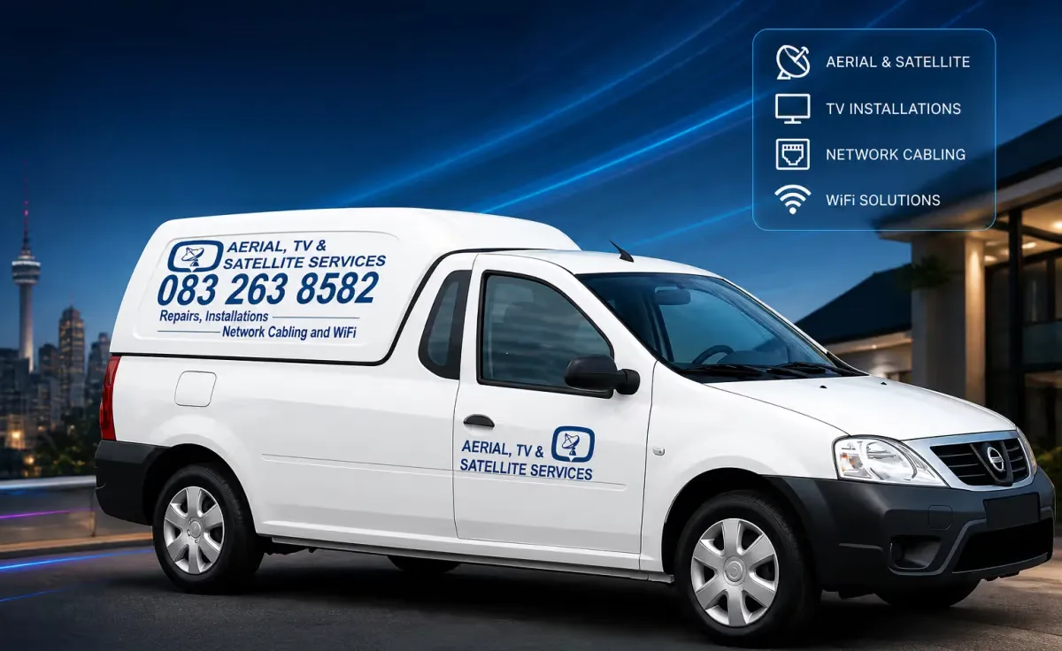 Aerial, TV & Satellite Services service vehicle